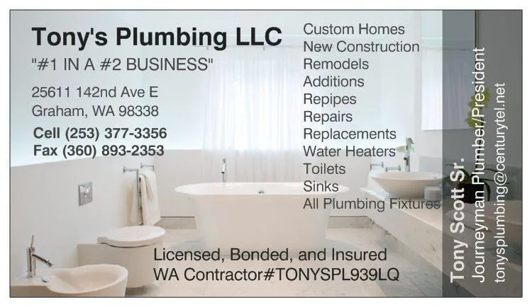 Slide of Tony's Plumbing