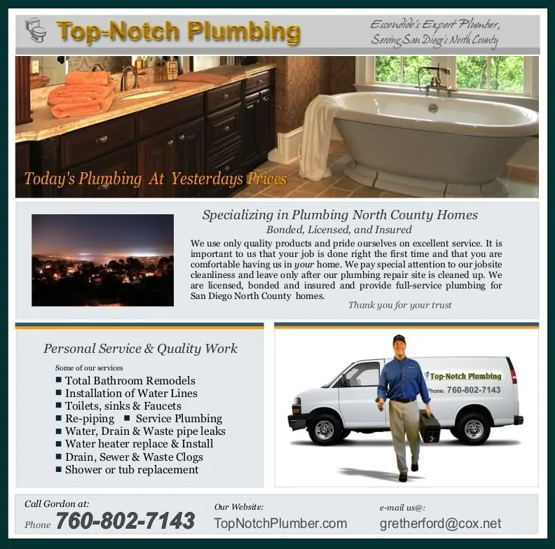 Slide of Top - Notch Plumbing