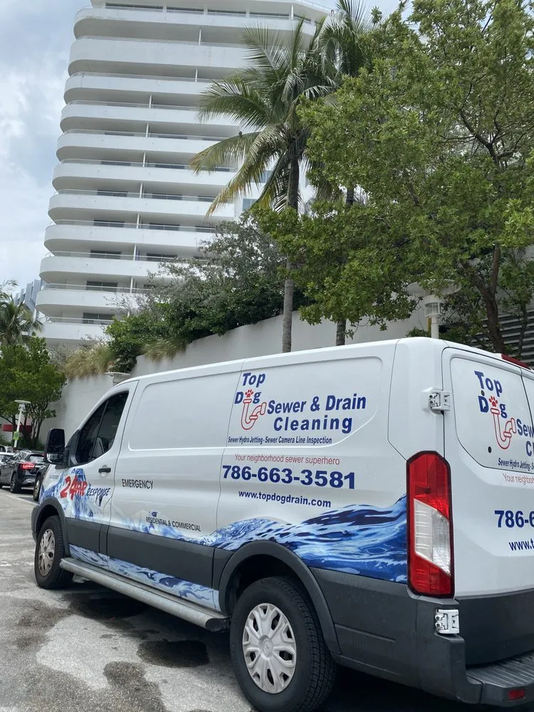 Slide of Top Dog Drain & Sewer Cleaning