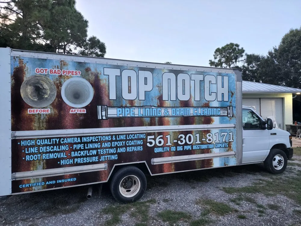 Slide of Top Notch Pipe Lining