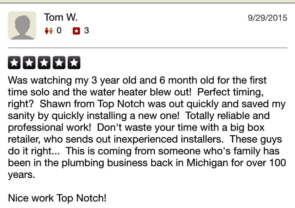 Emergency plumbing repair for homes in Corona, CA by Top Notch Plumbing Heating & Air Conditioning - Corona