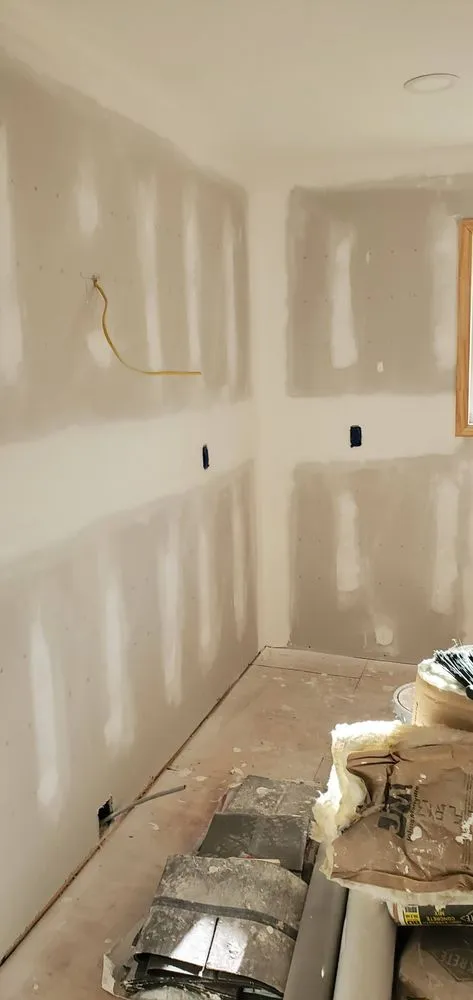 Slide of Top of ladder paint n drywall