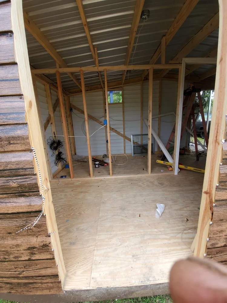 Slide of Top of ladder paint n drywall