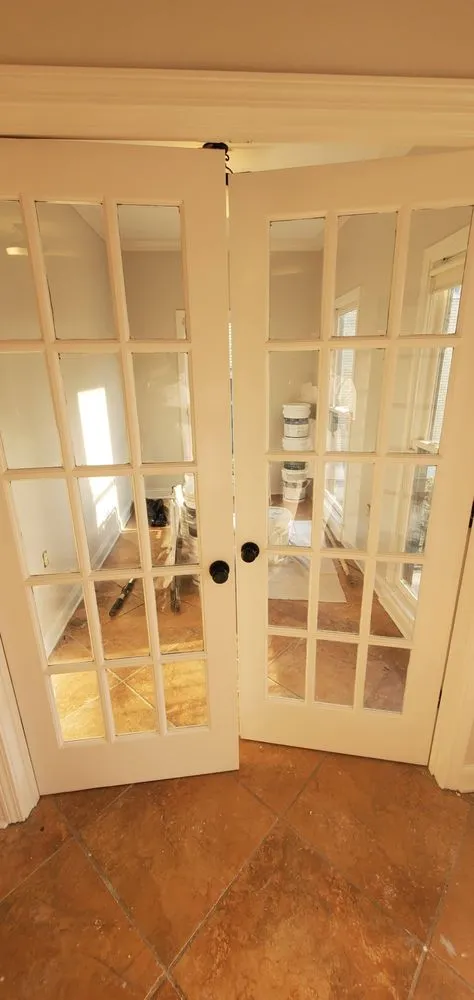 Slide of Top of ladder paint n drywall