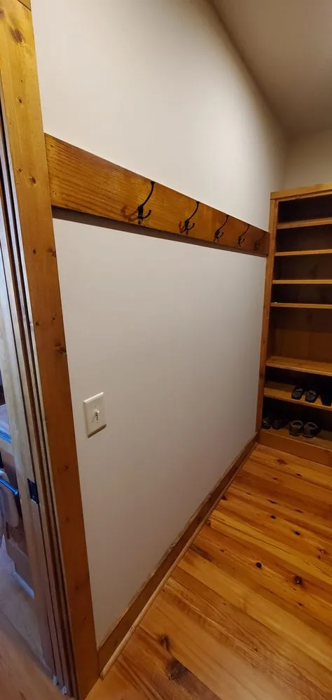 Slide of Top of ladder paint n drywall