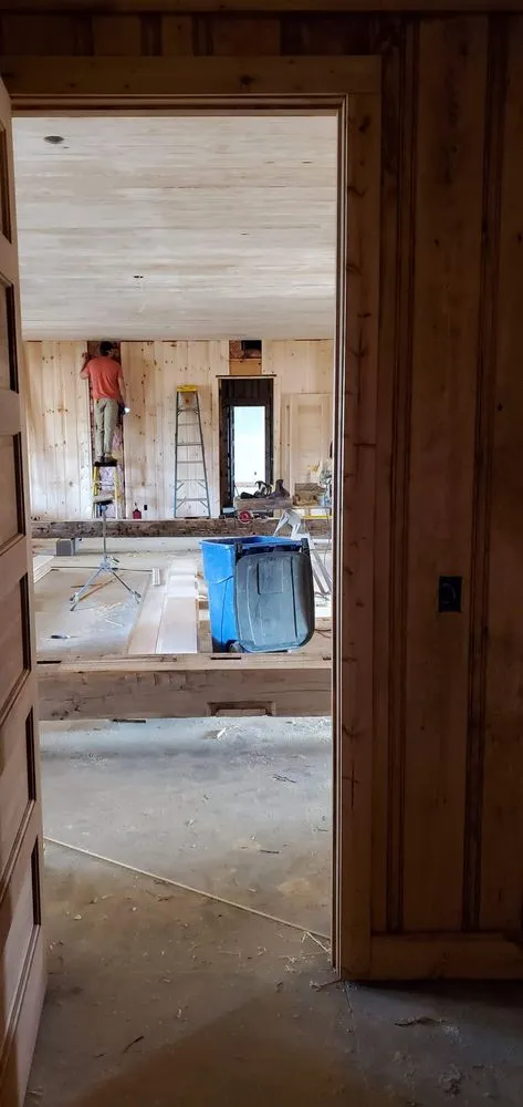 Slide of Top of ladder paint n drywall