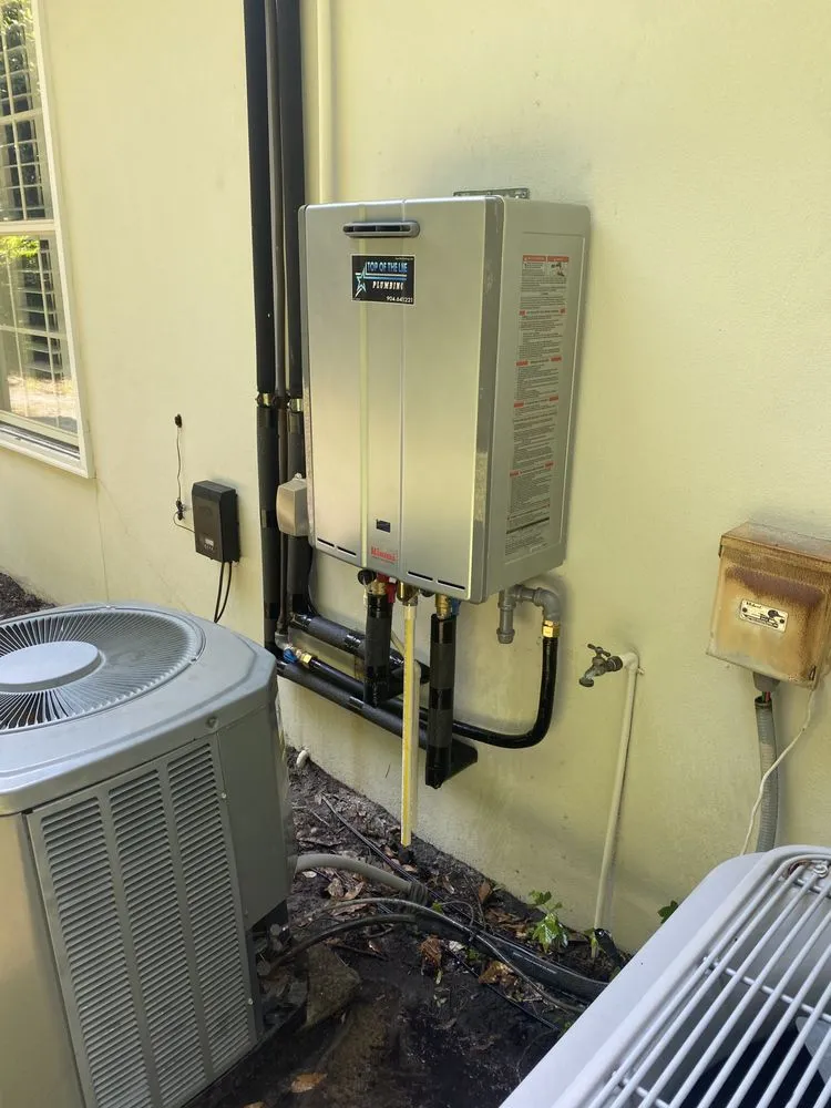 Quality water heater service for homes in Jacksonville, FL by Top Of The Line Plumbing
