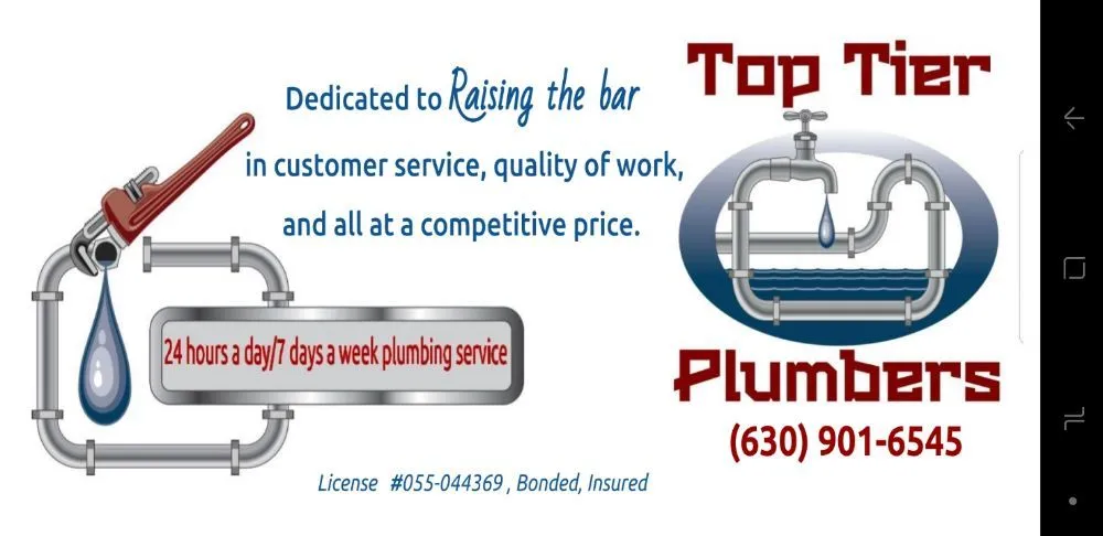 Slide of Top Tier Plumbers