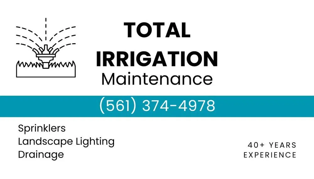 Slide of Total Irrigation Maintenance