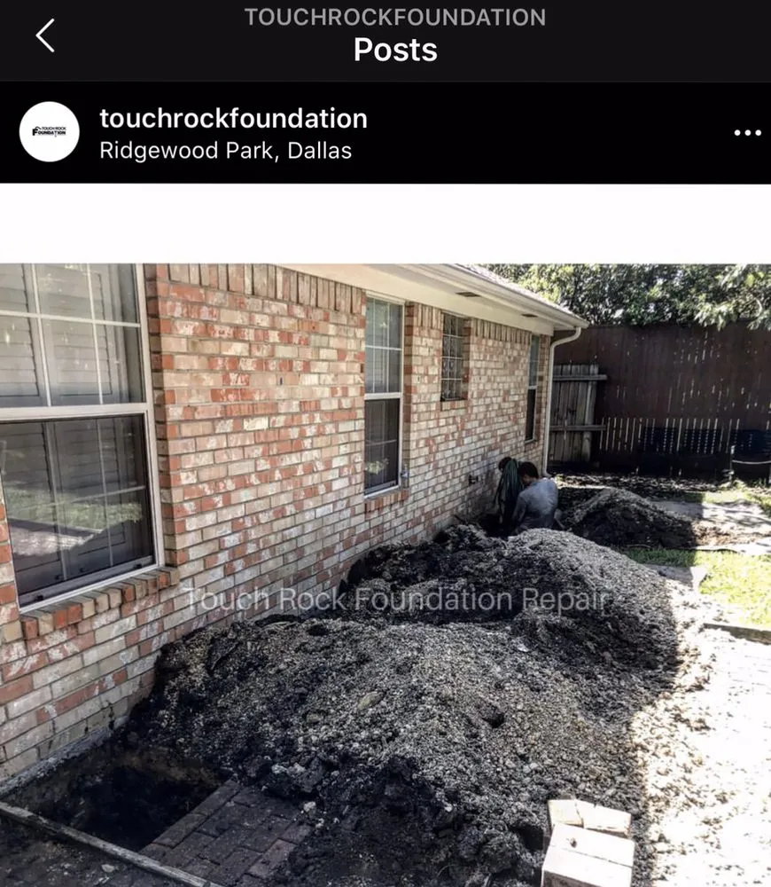 Slide of Touch Rock Foundation Repair