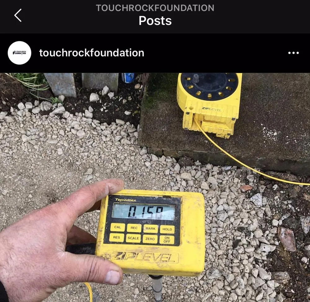 Slide of Touch Rock Foundation Repair