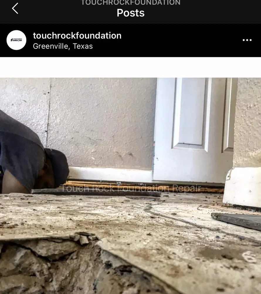 Slide of Touch Rock Foundation Repair