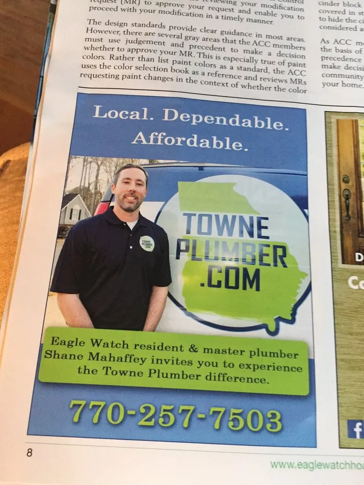 Emergency pipe repair experts serving Woodstock, GA - Towne Plumber