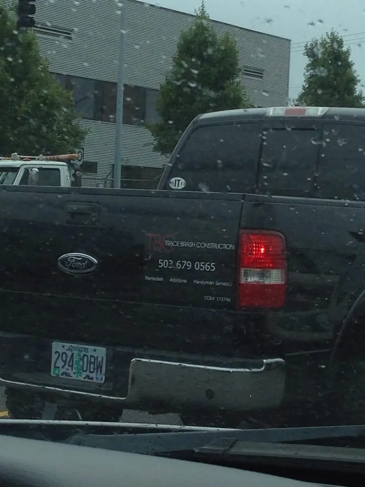 Slide of Trace Brash Construction