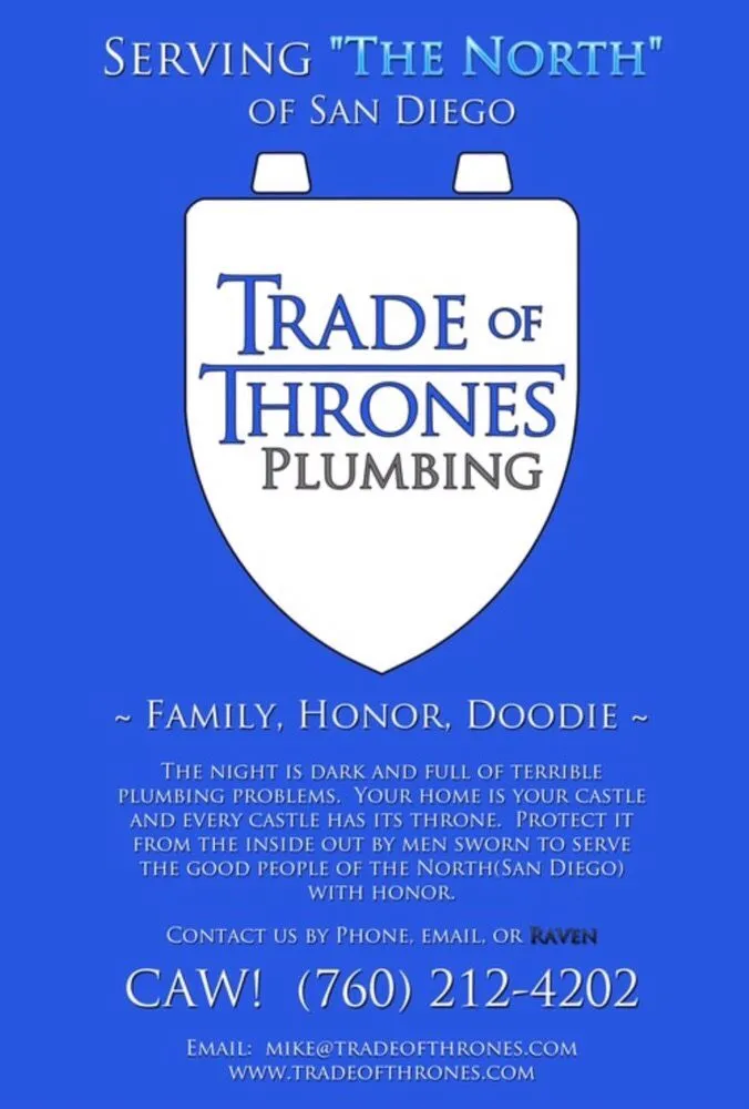 Slide of Trade of Thrones Plumbing