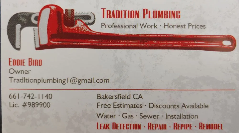 Slide of Tradition Plumbing