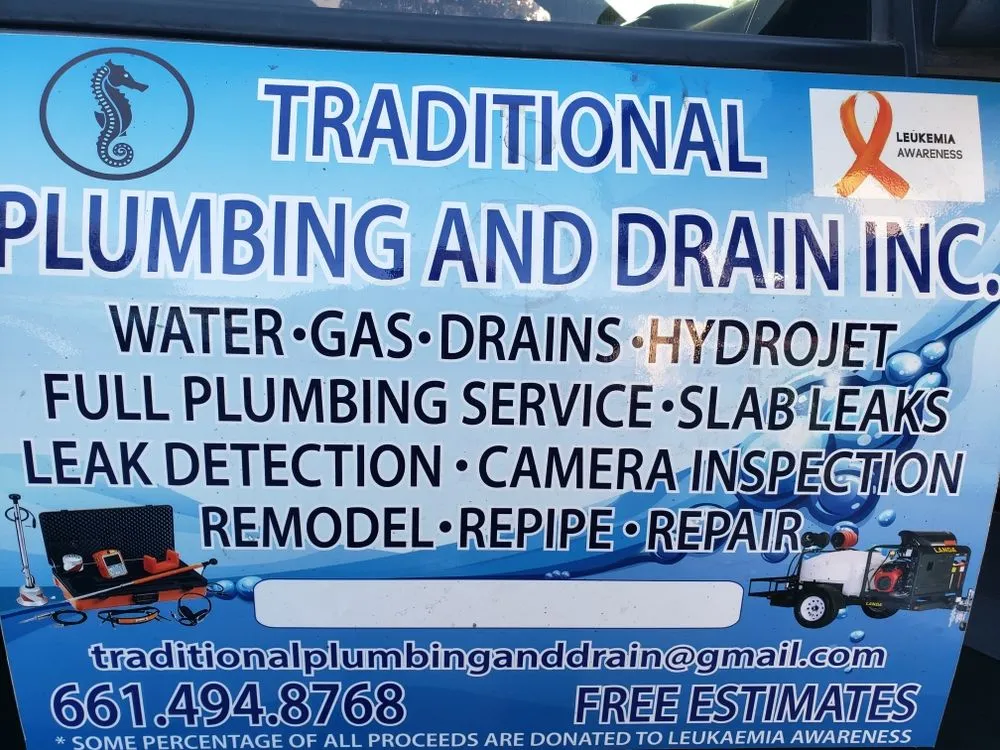 Slide of Traditional Plumbing and Drain