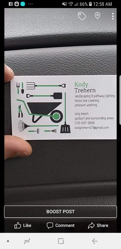 Slide of Treherns first impressions and helping hands