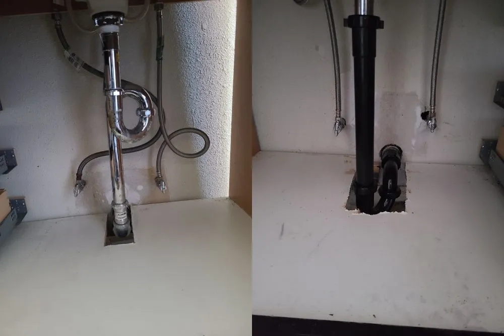 Slide of Trench Plumbing