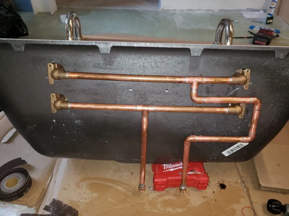 Slide of Trench Plumbing