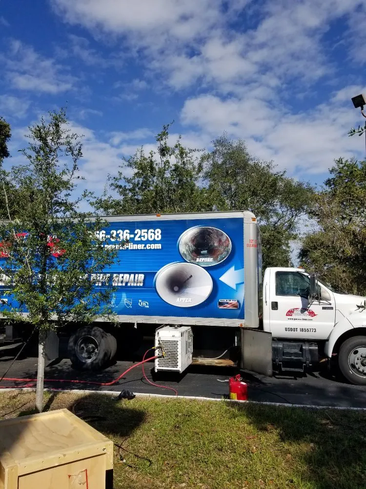 Slide of Trenchless Sewer Line Repairs