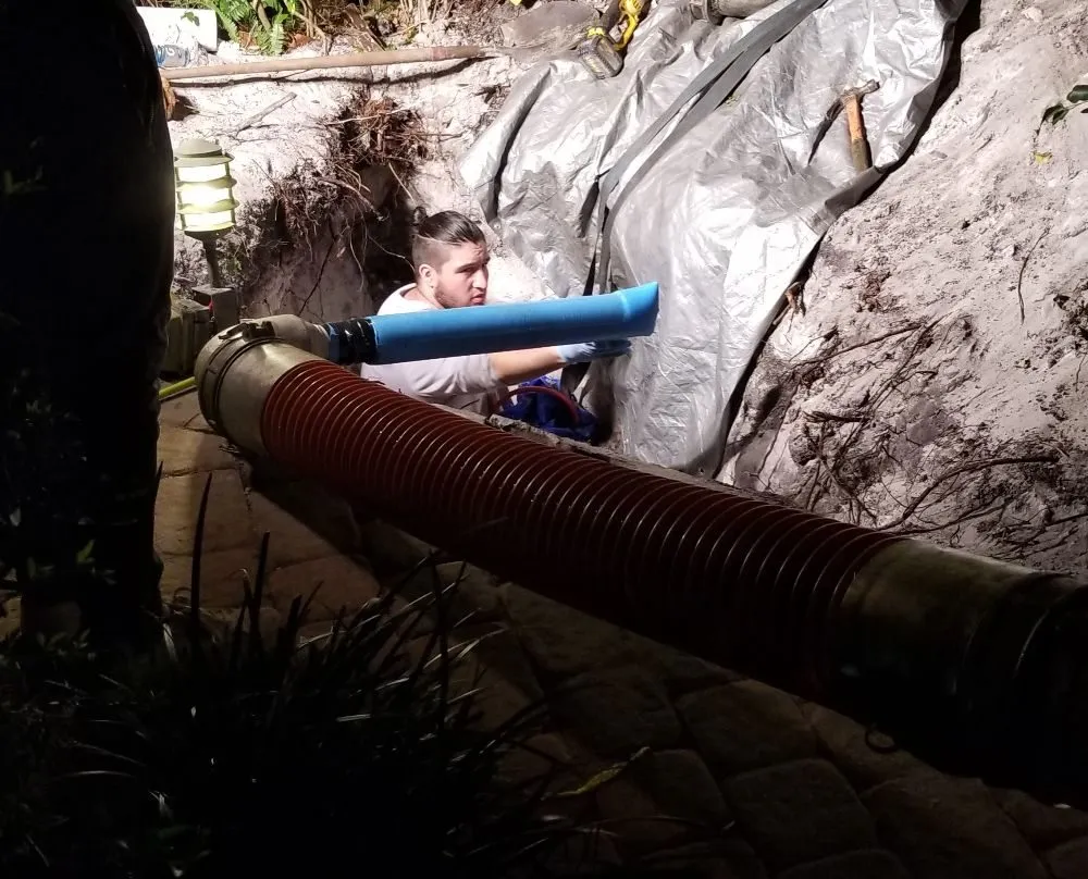 Slide of Trenchless Sewer Line Repairs