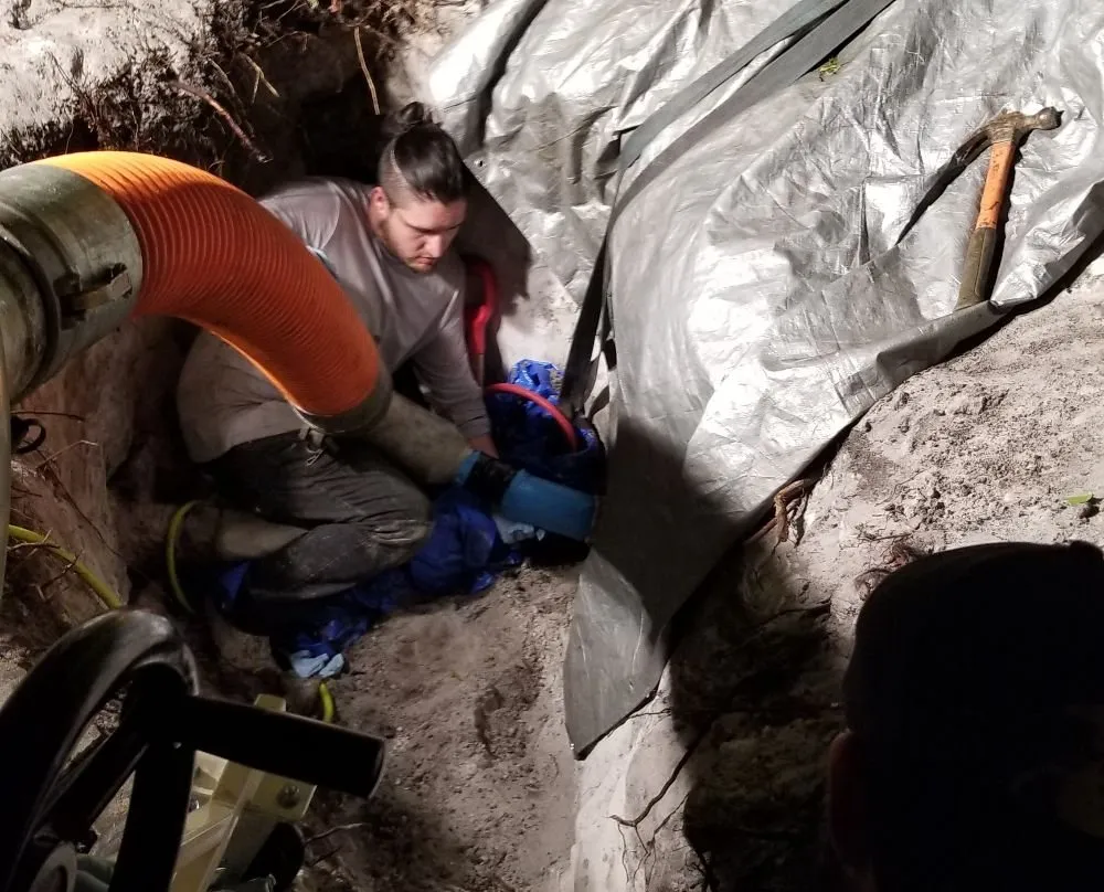 Slide of Trenchless Sewer Line Repairs