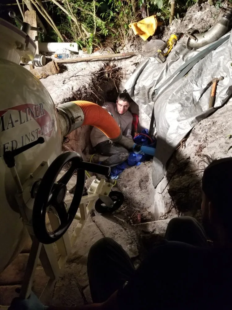 Slide of Trenchless Sewer Line Repairs