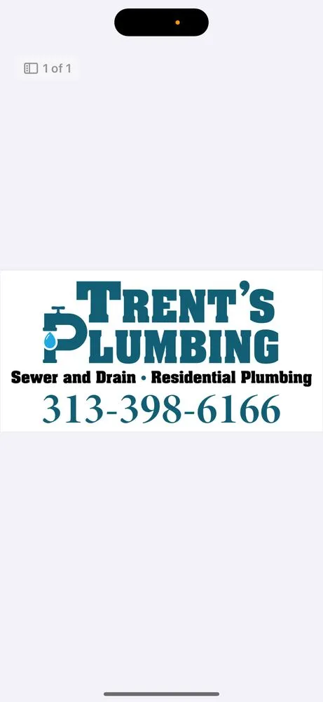 Slide of Trent’s Plumbing