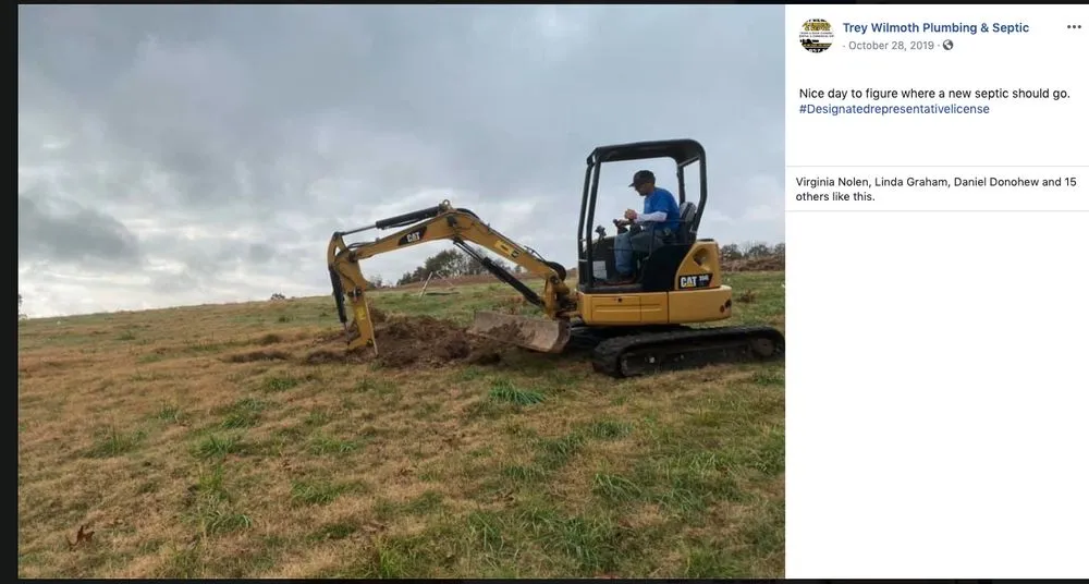 Slide of Trey Wilmoth Plumbing and Septic