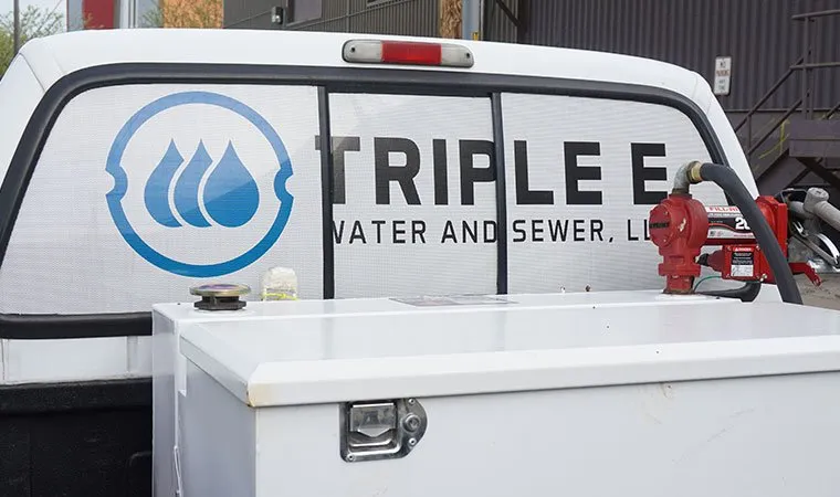 Slide of Triple E Water and Sewer