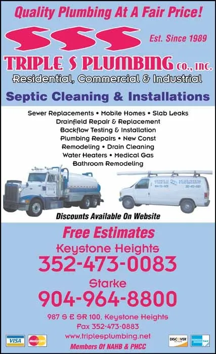 Slide of Triple S Plumbing