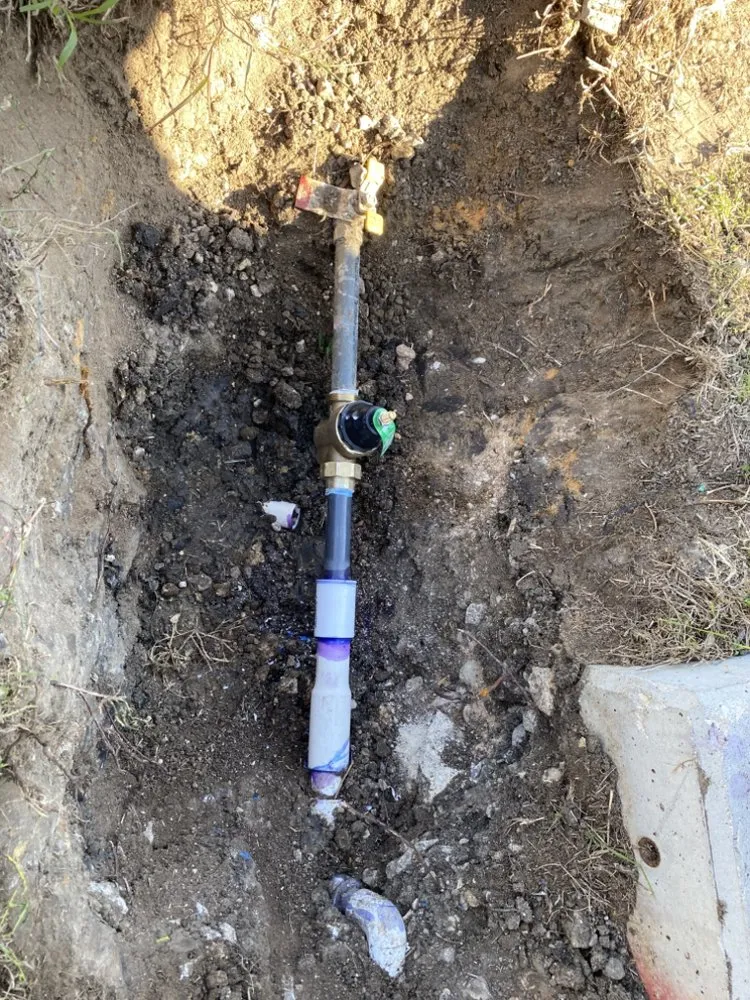 Slide of Tristan's Pumbing