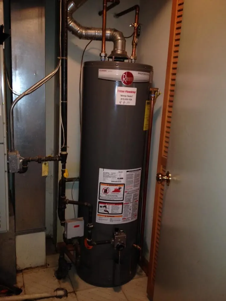Reliable water heater service for homes in Plainfield, IL by Tritan Plumbing