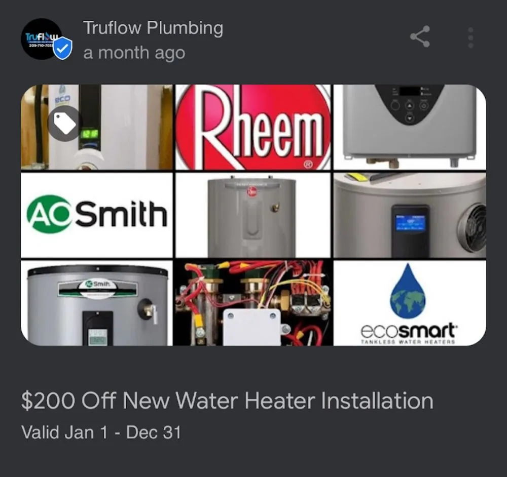 Slide of Truflow Plumbing