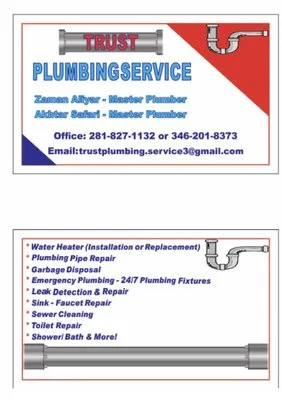 Trust Plumbing Service Logo