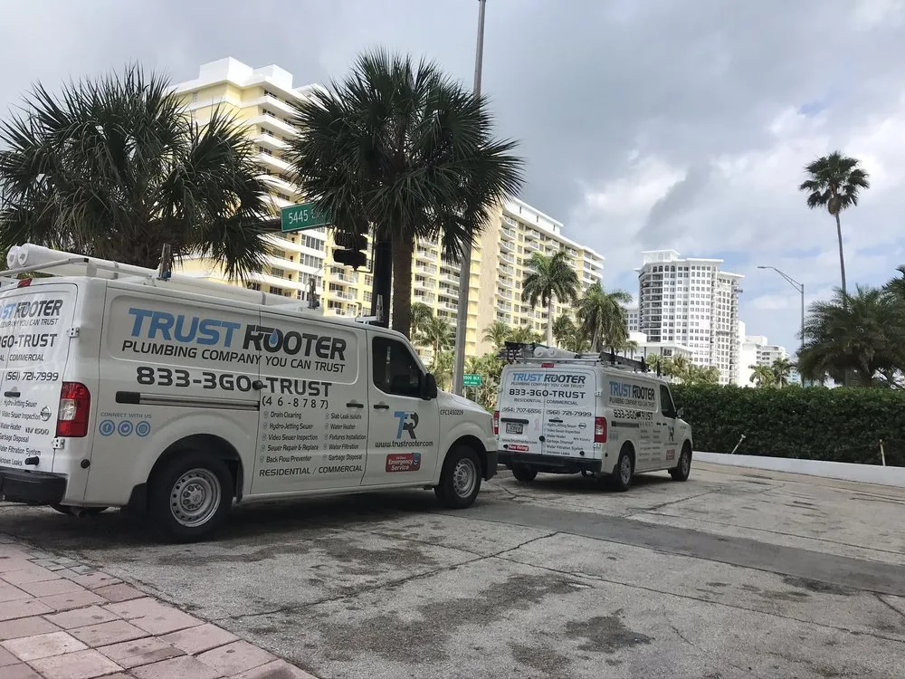 Professional drain cleaning service in Pompano Beach, FL - Trust Rooter Plumbing & Drain Cleaning