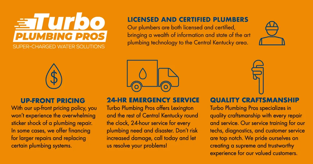 Trusted pipe repair for homes in Lexington, KY by Turbo Plumbing Pros
