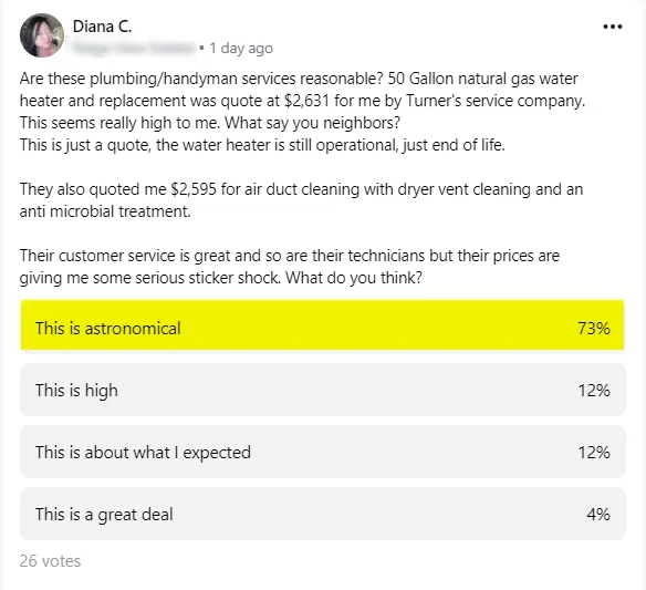 Slide of Turner's Service