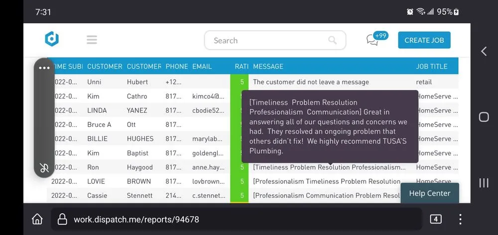 Slide of Tusa's Plumbing