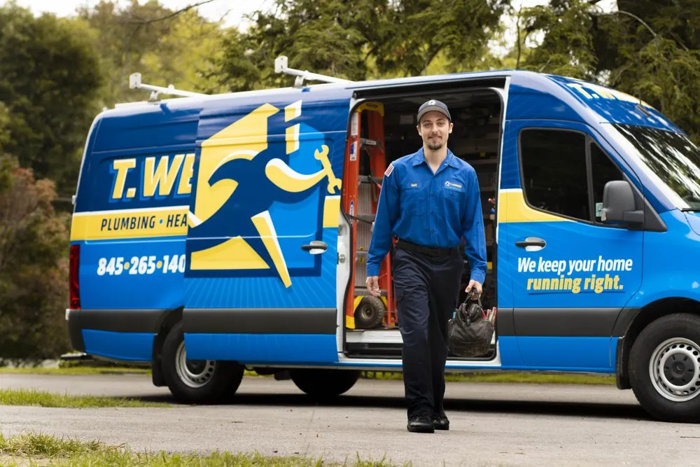 Top-rated drain cleaning for homes in Cold Spring, NY by T.Webber Plumbing, Heating, Air & Electric