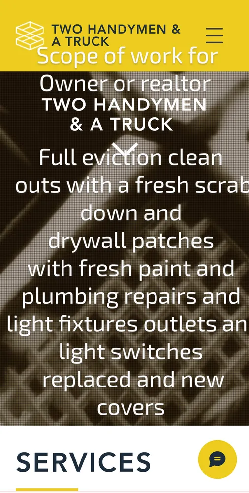 Slide of Two Handymen & A truck