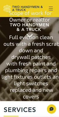 Two Handymen & A truck Logo