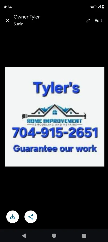 Slide of Tyler's Home Improvement