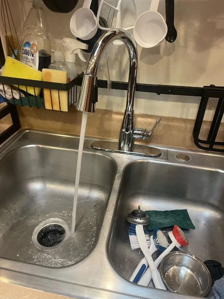 Slide of Under the Sink Plumbing