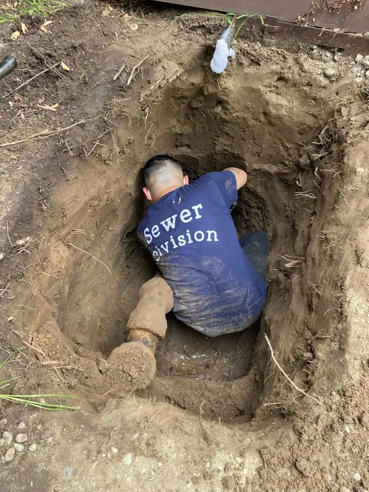 Slide of Underground Plumbing and Rooter