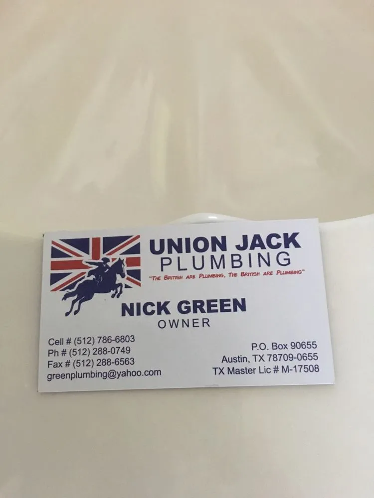 Slide of Union Jack Plumbing