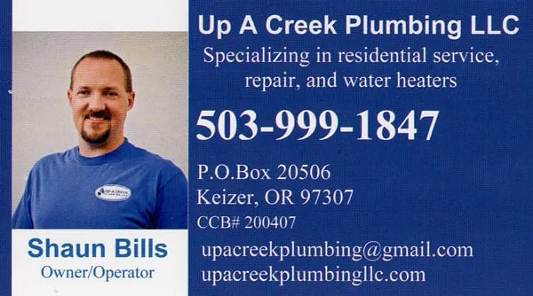Slide of Up A Creek Plumbing