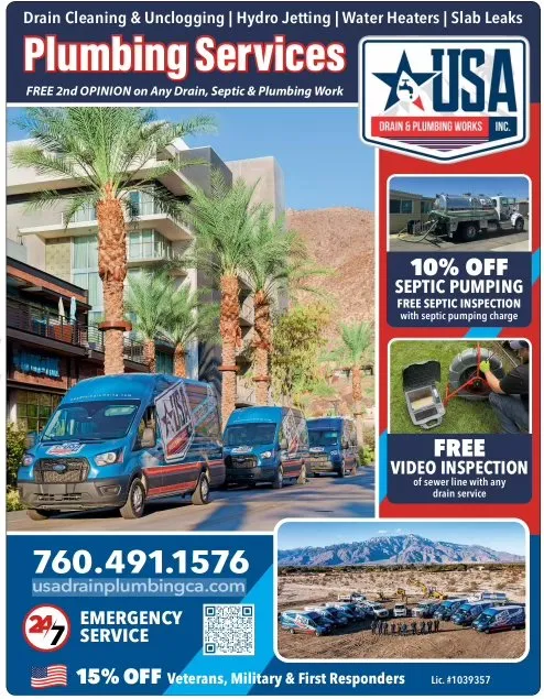 Slide of USA Drain and Plumbing Works