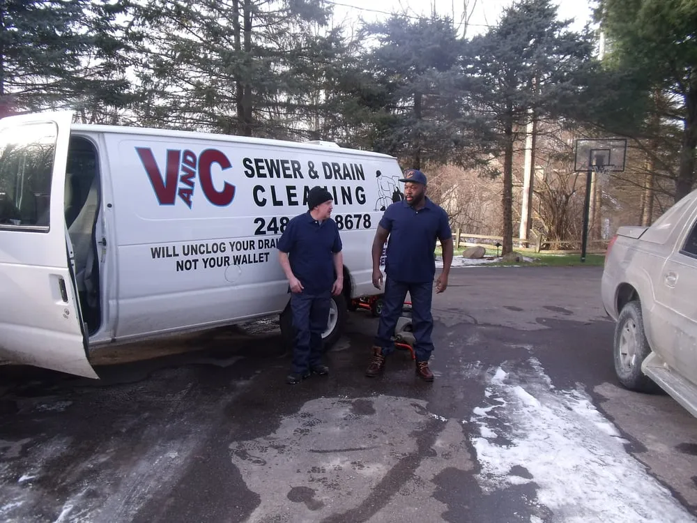 Slide of V and C Sewer & Drain Cleaning